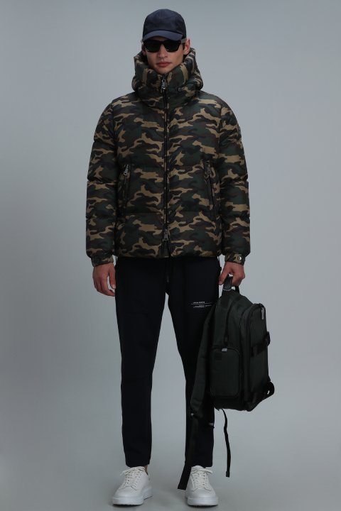 Jadon Kaz Tüyü Erkek Mont Toprak - Lufian (1)