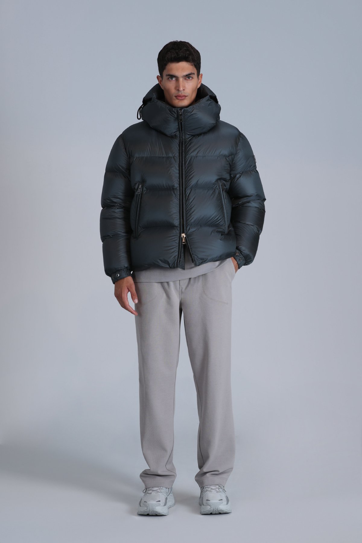 Jadon Kaz Tüyü Erkek Mont Yeşil - Lufian (1)