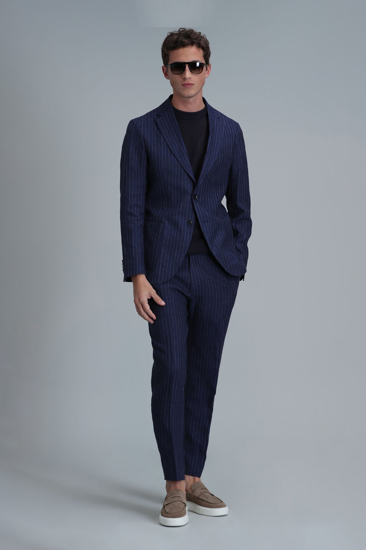 Jak Spor Erkek Blazer Ceket Slim Fit Lacivert - Lufian (1)