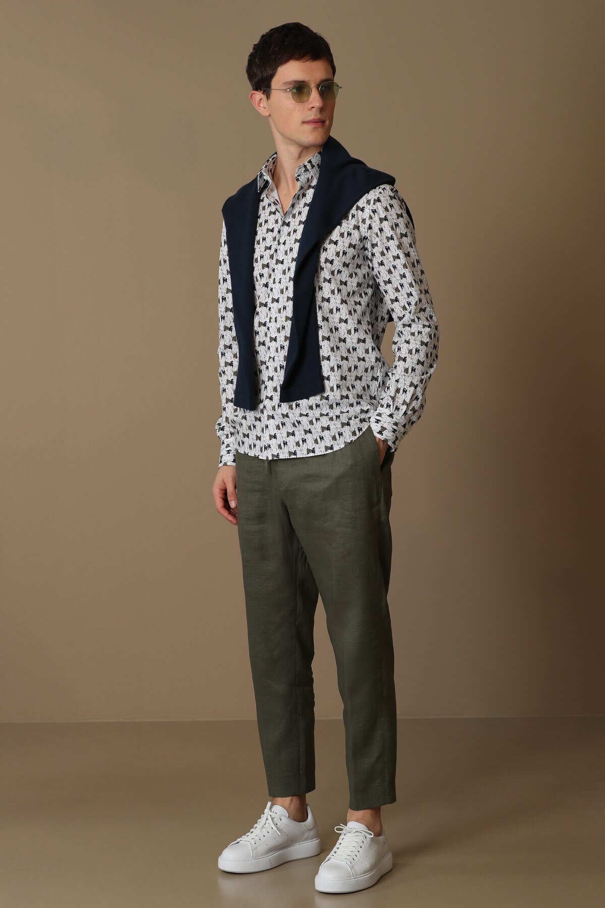 Jakob Erkek Smart Gömlek Slim Fit Yeşil - Lufian (1)