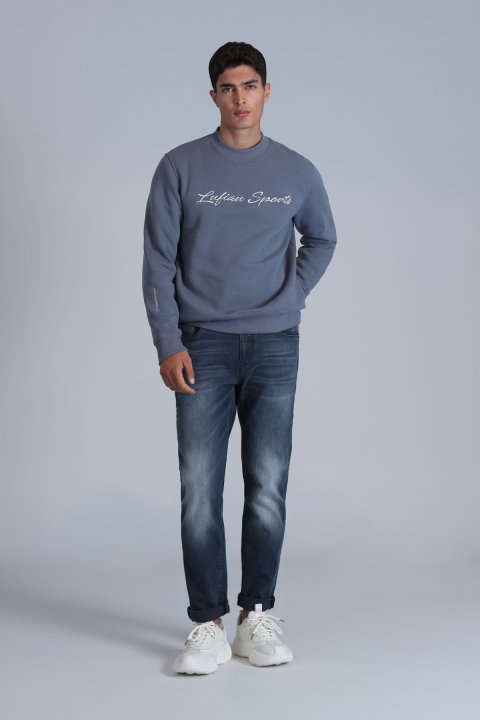 Jasper Smart Jean Mens Pants Slım Fıt Blue - Lufian