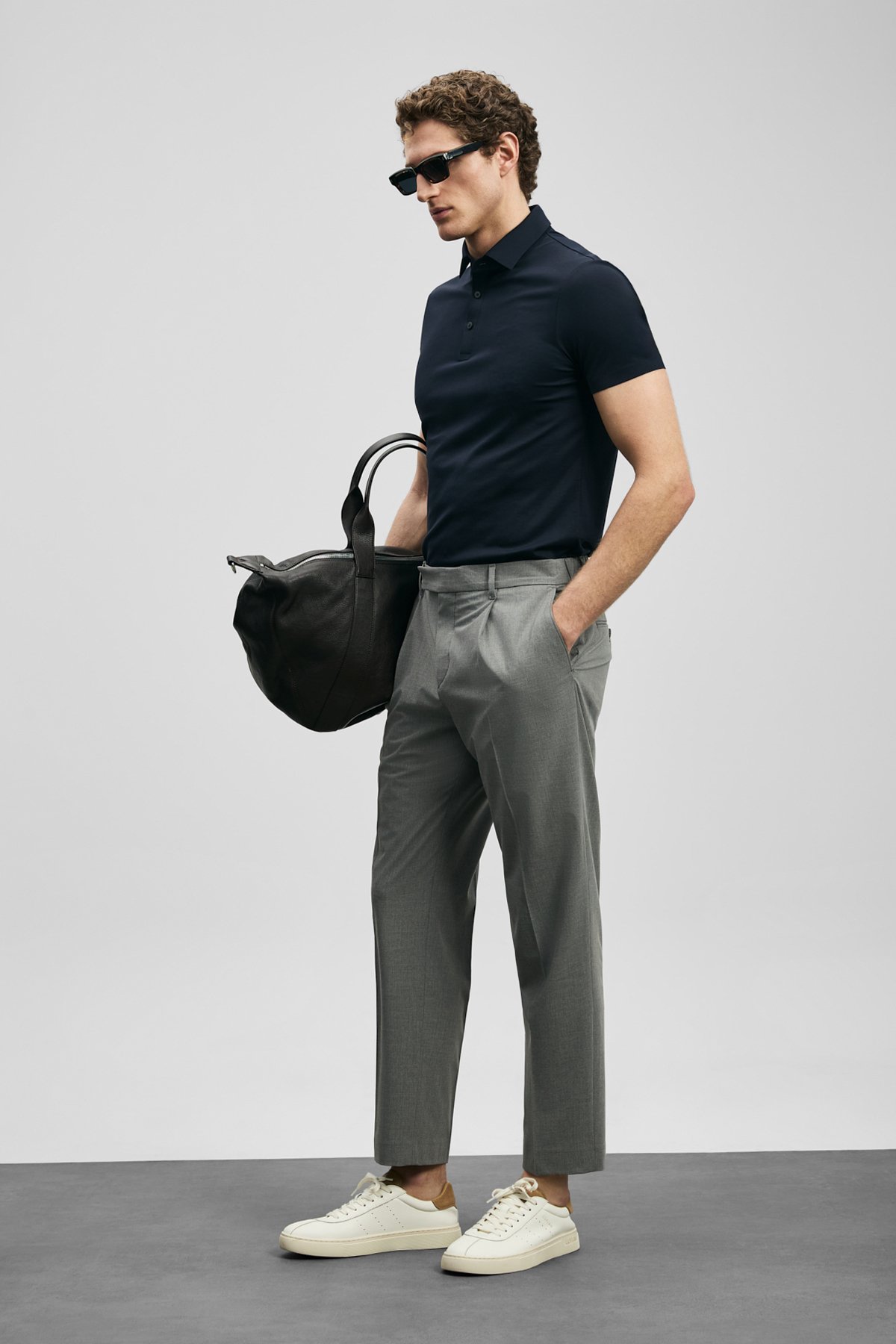 Jaxon Hi- Tech Performance Dikişsiz Polo Tişört Lacivert - Lufian (1)