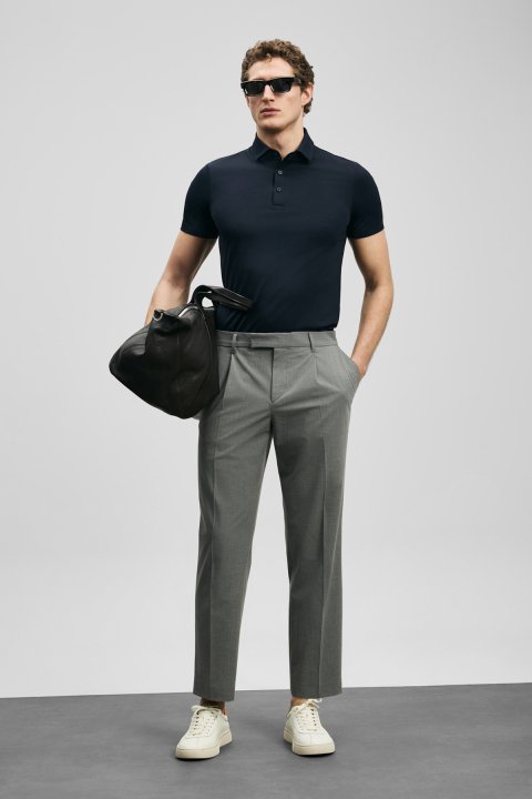 Jaxon Hi- Tech Performance Dikişsiz Polo Tişört Lacivert - Lufian (1)