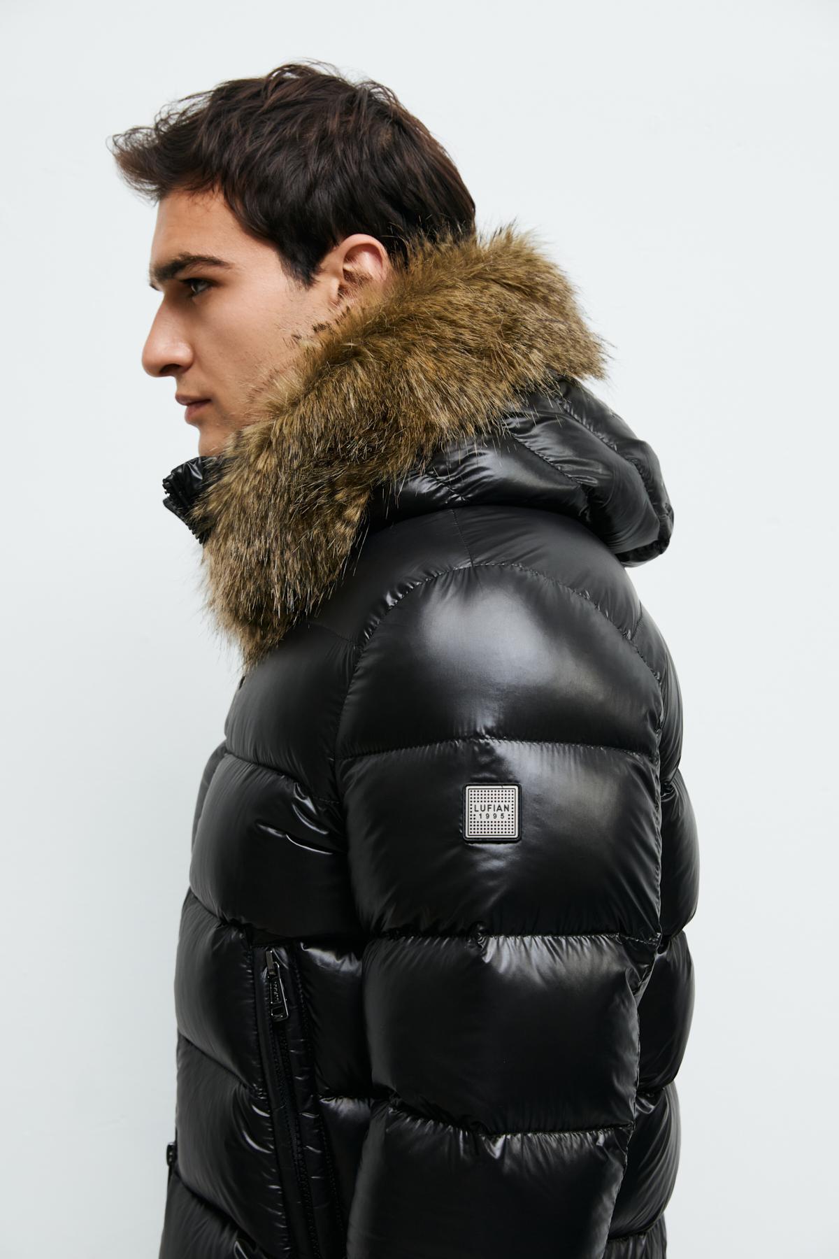 Men's Down Jacket Black - LUFIAN