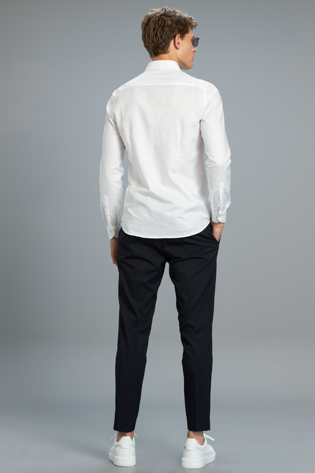 Jeremy Erkek Smart Gömlek Slim Fit Beyaz
