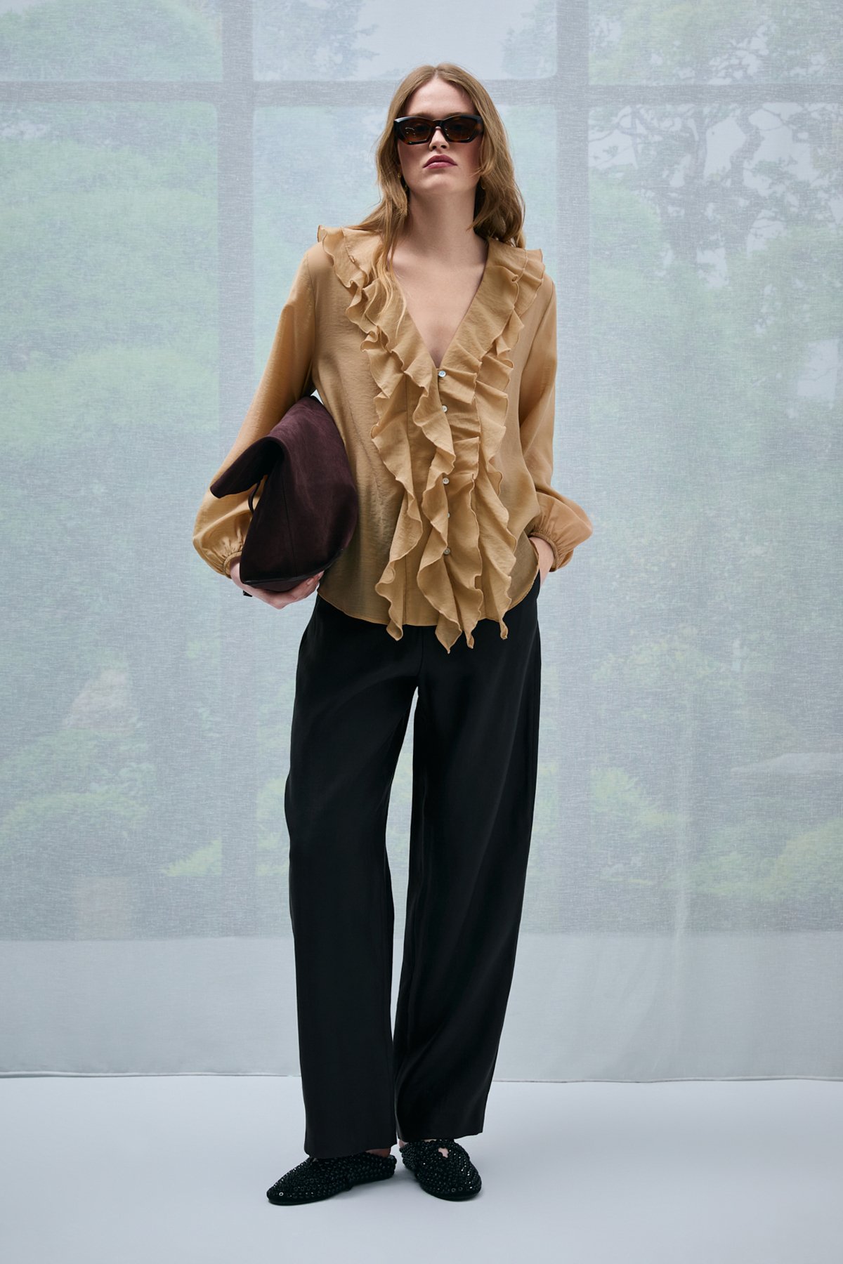 Jessıca Kadın Bluz Deve Tüyü - Lufian (1)