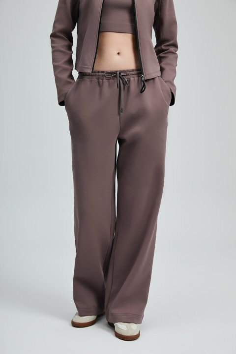 Jessy Knitted Women's Sweatpants Plum - Lufian (1)