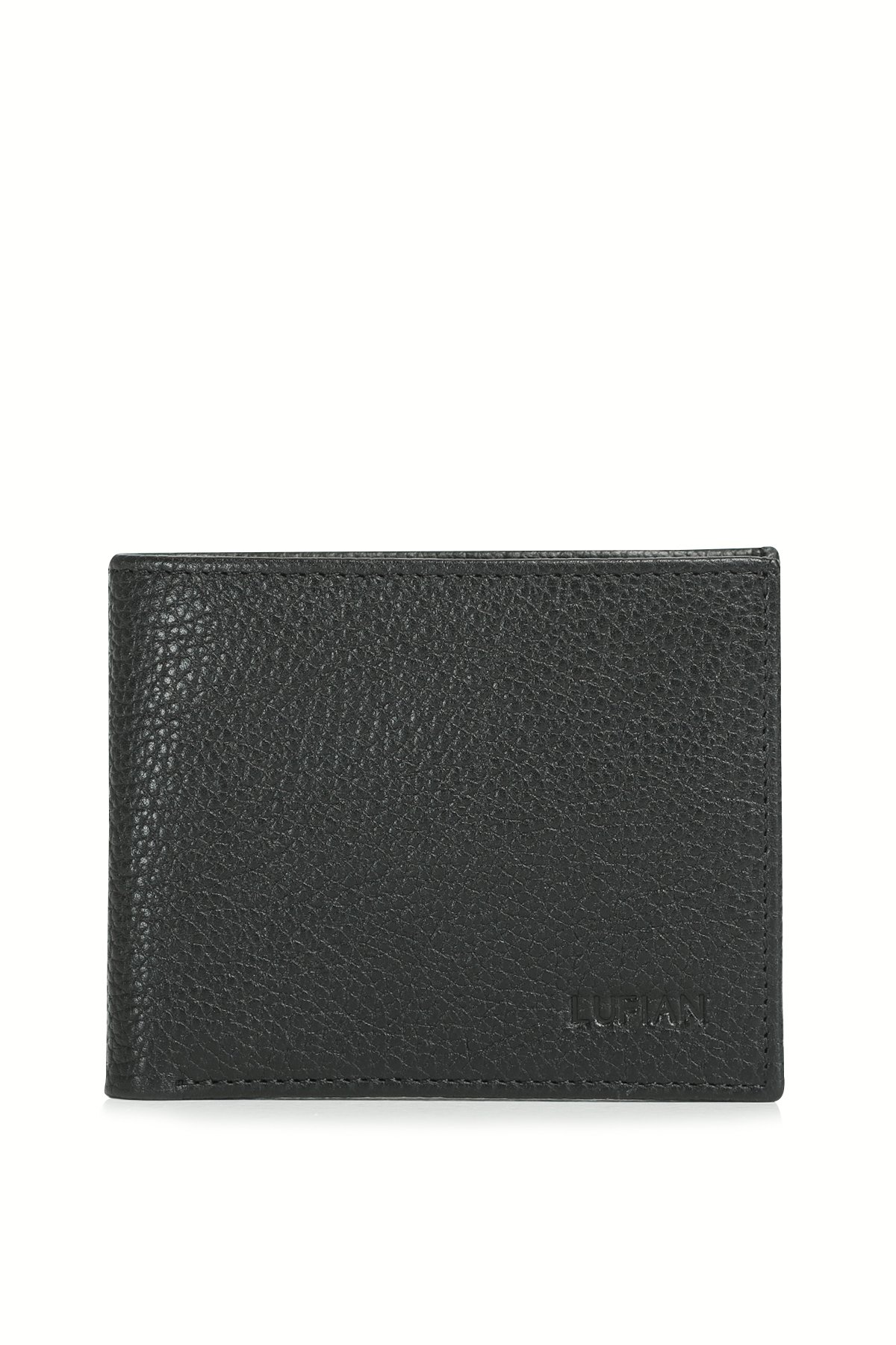 Jımmy Men's Leather Card Holder Black - LUFIAN