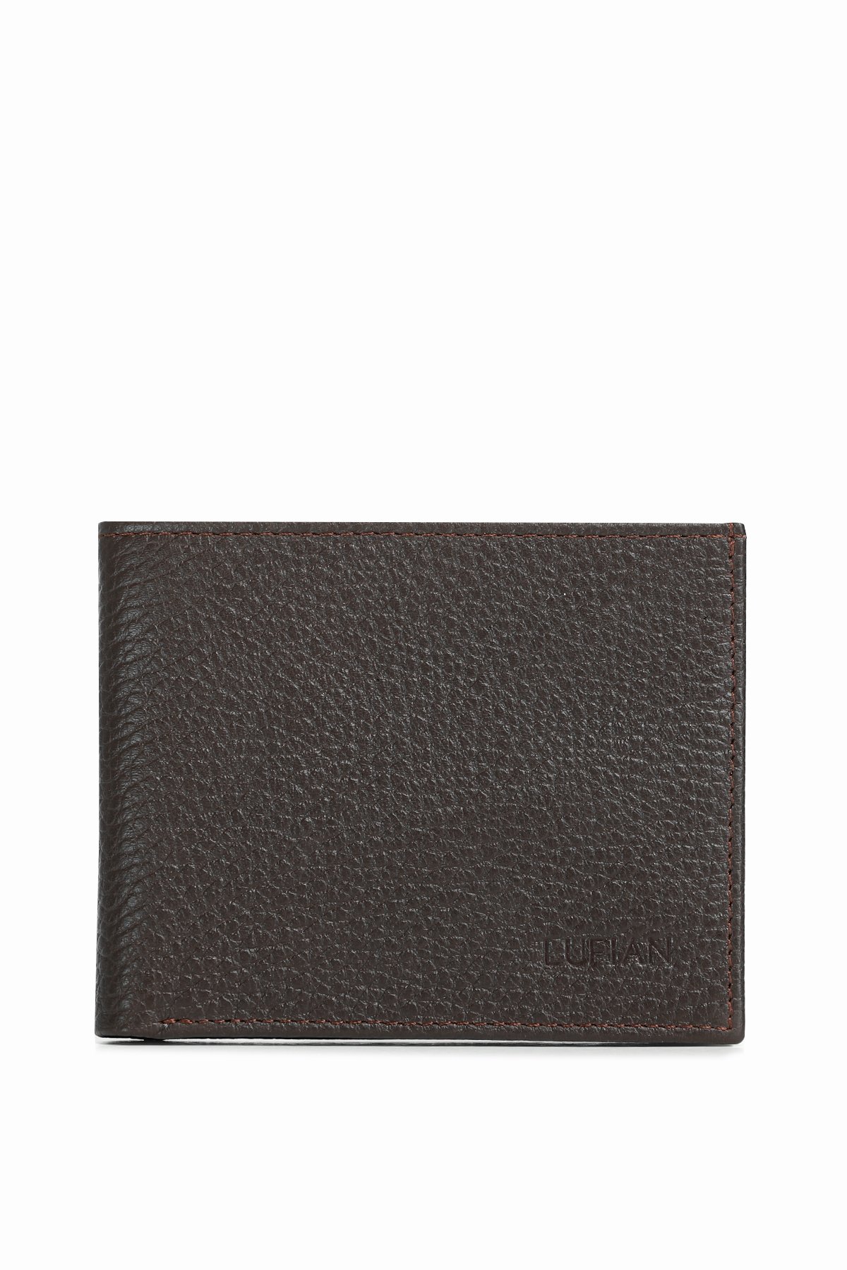 Jımmy Men's Leather Card Holder Brown - LUFIAN