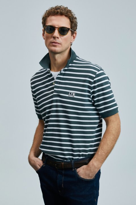 Jon Smart Erkek Polo Tişört Ördek Yeşili - Lufian