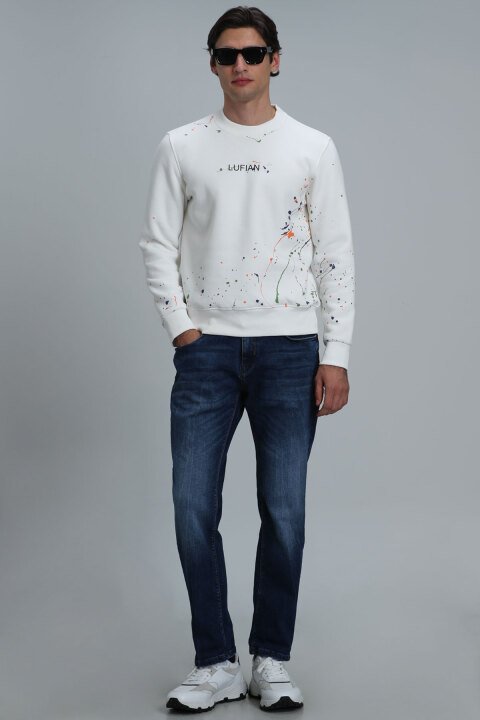 Jonı Smart Jean Erkek Pantolon Slim Fit Mavi - Lufian