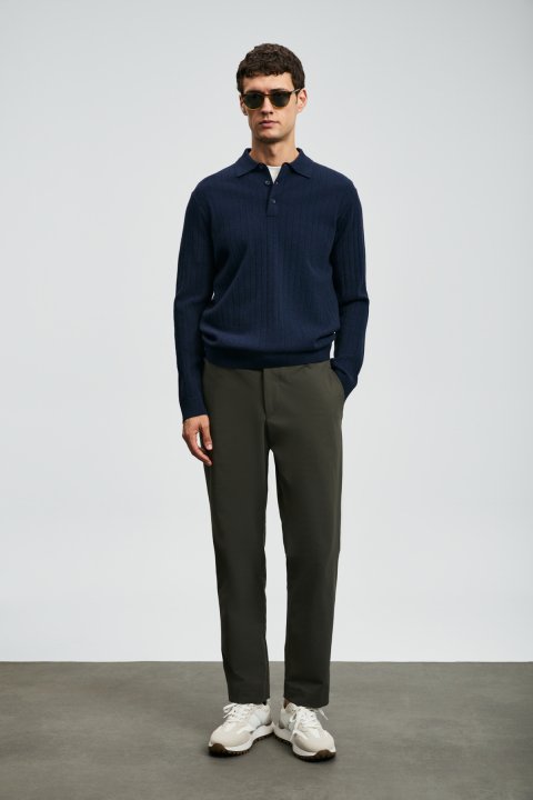 Josef Men's Sweater Navy Blue - LUFIAN