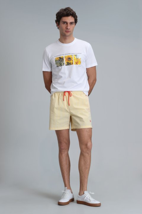 June Modern Graphic T- Shirt Whıte - Lufian (1)
