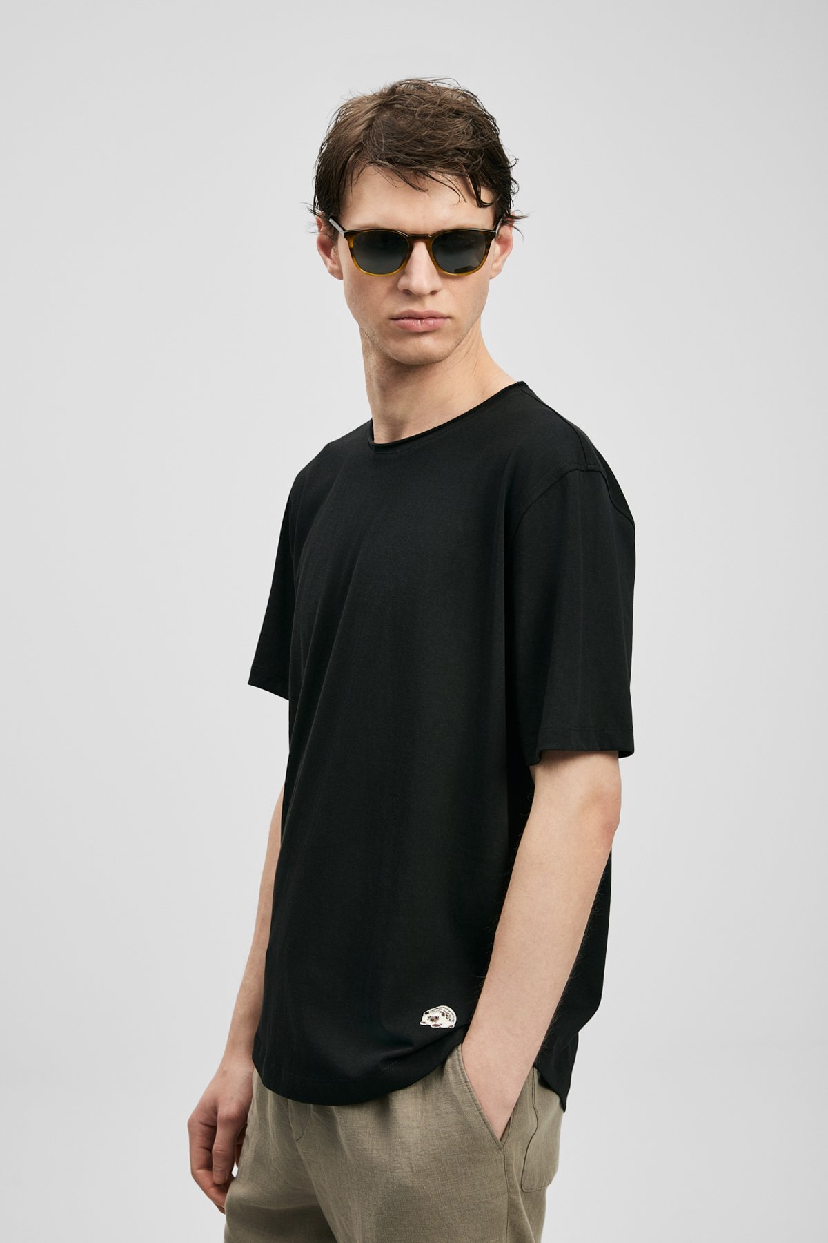 Mens Basic T - Shirt Black - Lufian (1)