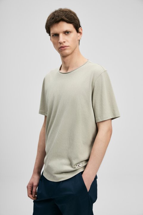 Junya Men's Basic T-Shirt Beige - Lufian
