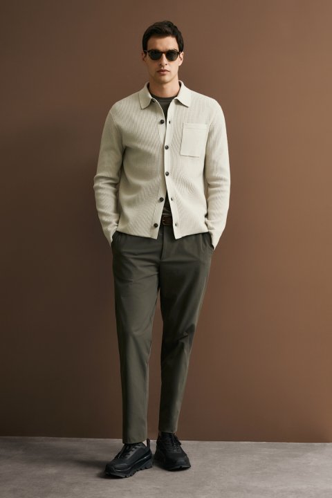 Male Cardigan Stone - LUFIAN