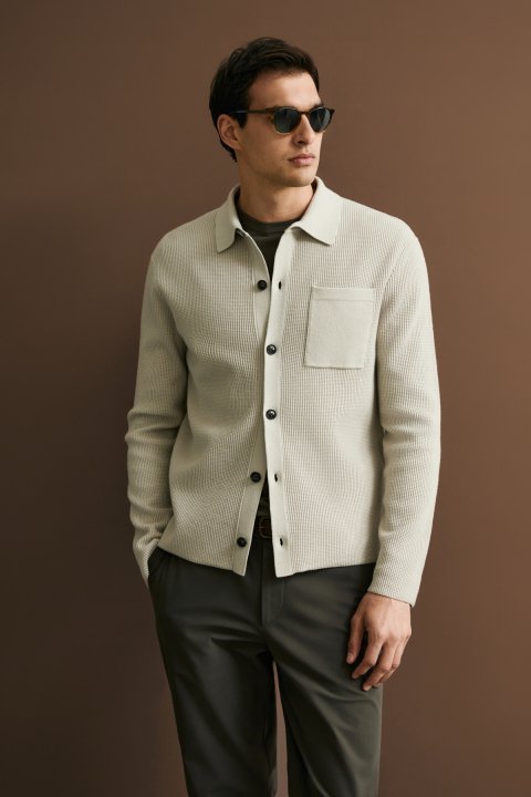 Male Cardigan Stone - LUFIAN