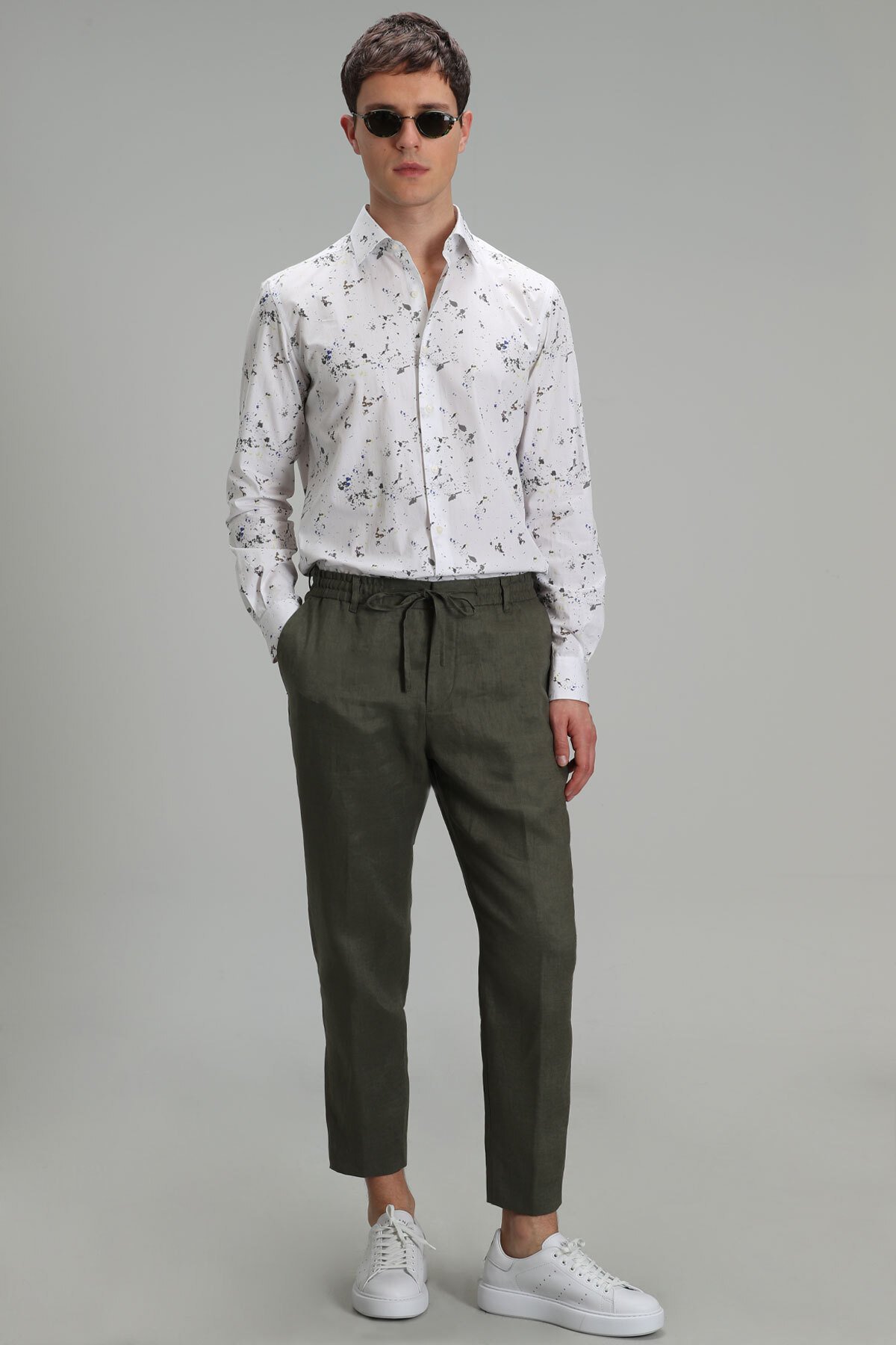 Kamon Erkek Smart Gömlek Comfort Fit Yeşil - Lufian (1)