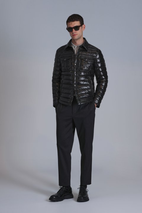 Kane Goose Feather Male Coat Black - Lufian (1)