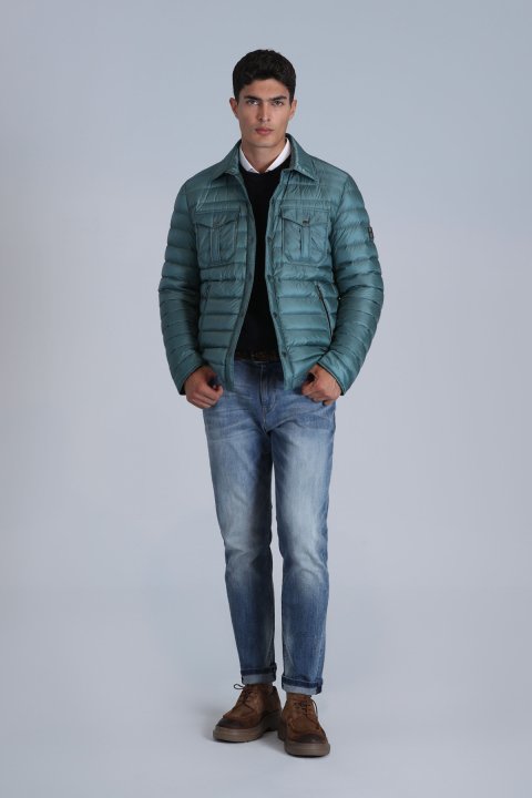 Kane Goose Feather Male Coat Green - Lufian (1)