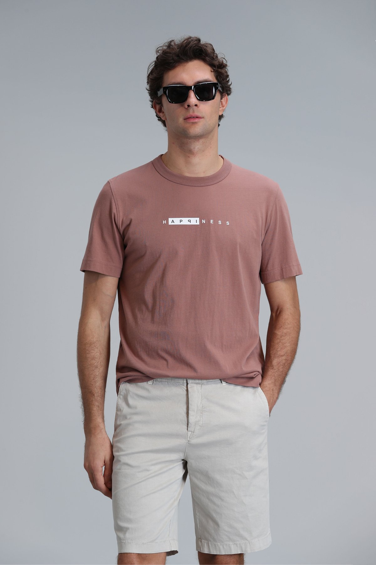 Kane Modern Grafik T- Shirt Tarçın - Lufian