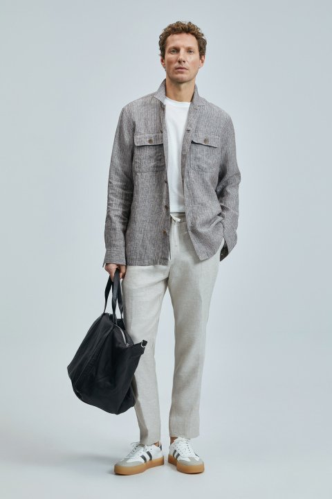 Karl Smart Erkek Chino Pantolon Slim Fit Bej - Lufian