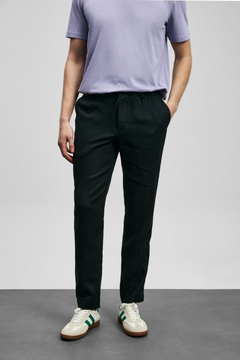 Karl Smart Erkek Chino Pantolon Slim Fit Siyah - Lufian (1)