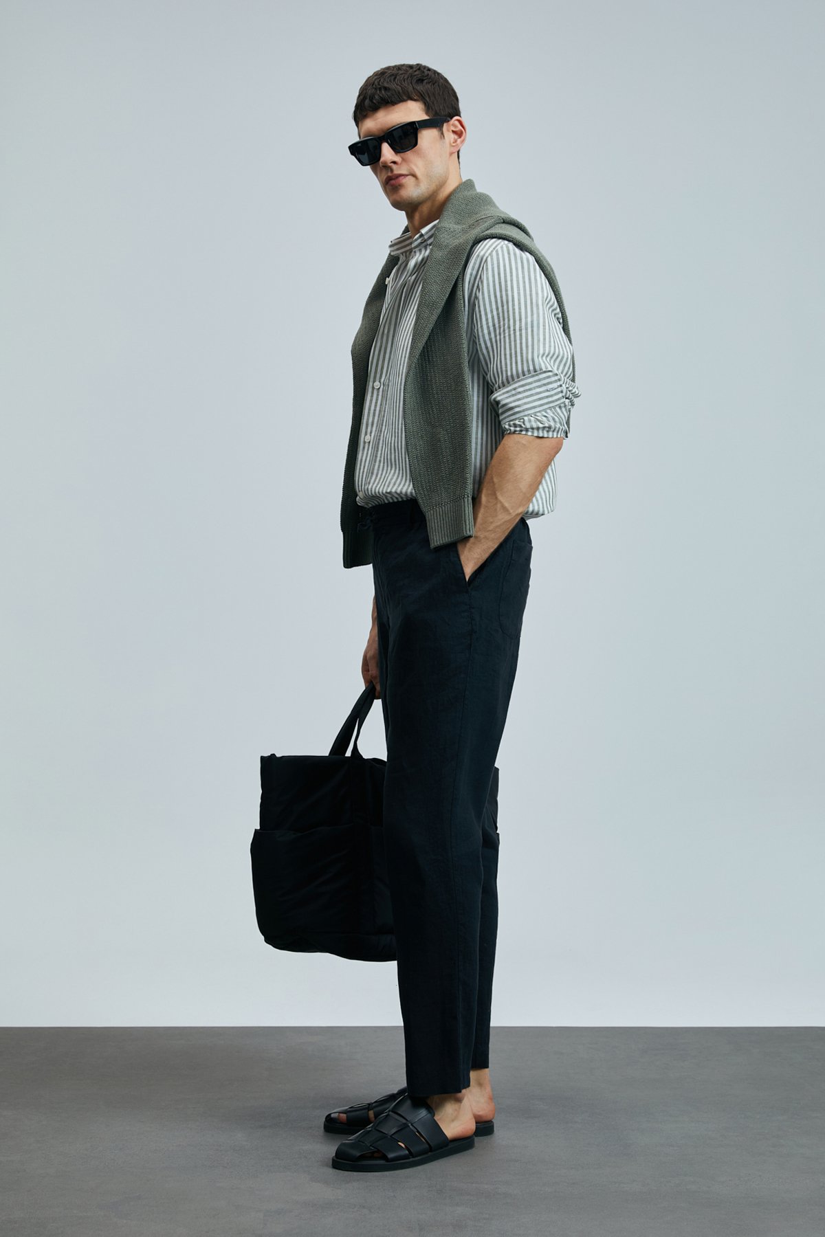 Karl Smart Erkek Chino Pantolon Slim Fit Siyah - Lufian