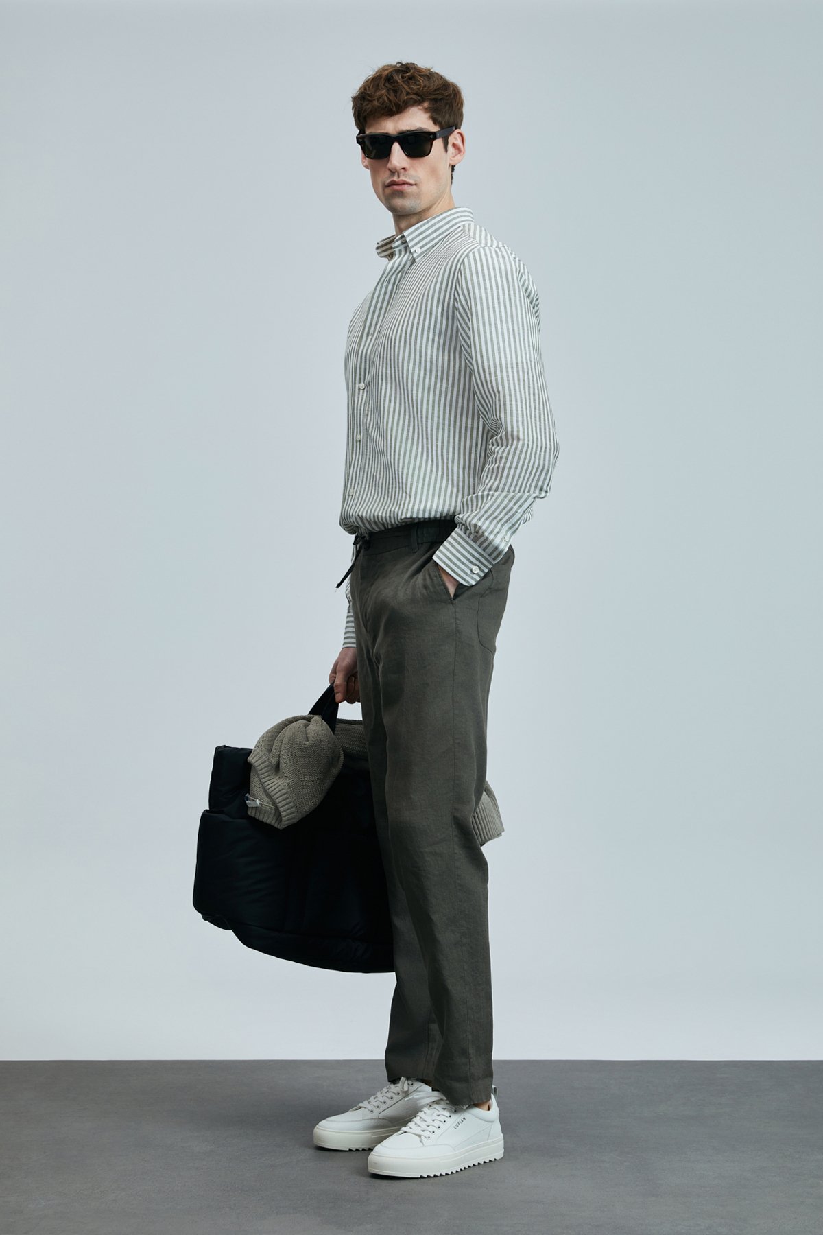 Karl Smart Erkek Chino Pantolon Slim Fit Yeşil - Lufian (1)