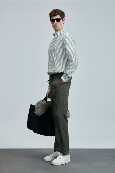 Karl Smart Erkek Chino Pantolon Slim Fit Yeşil - Lufian (1)