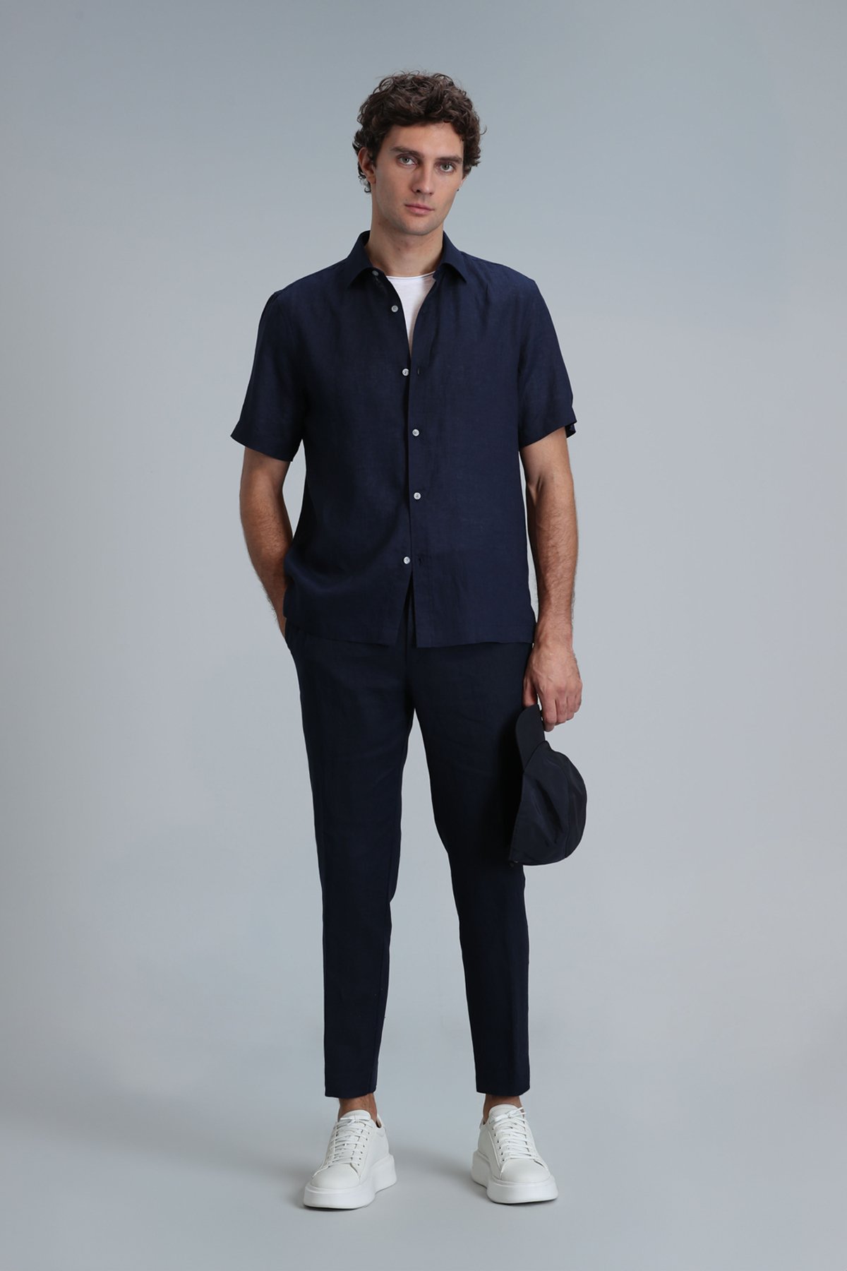 Karl Spor Erkek Chino Pantolon Slim Fit Lacivert - Lufian