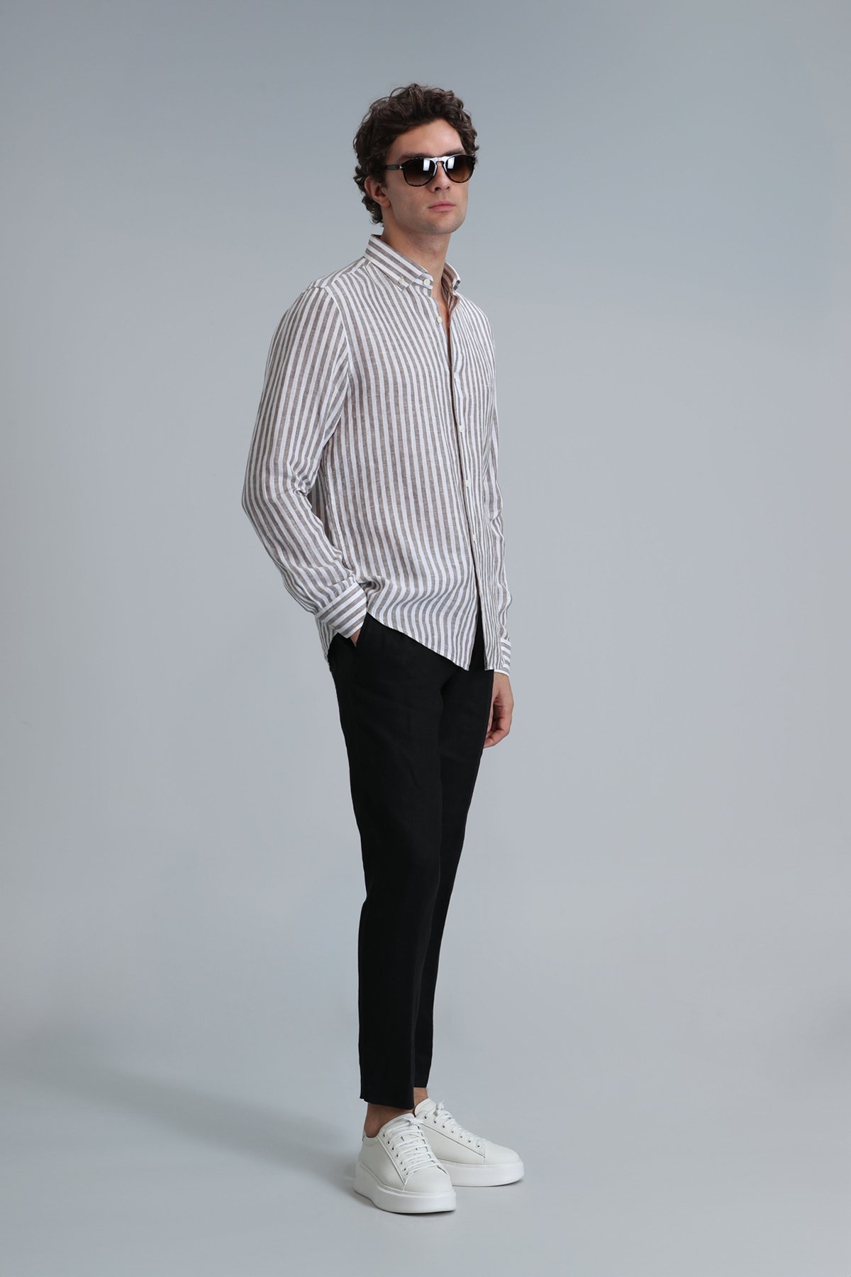 Karl Spor Erkek Chino Pantolon Slim Fit Siyah - Lufian