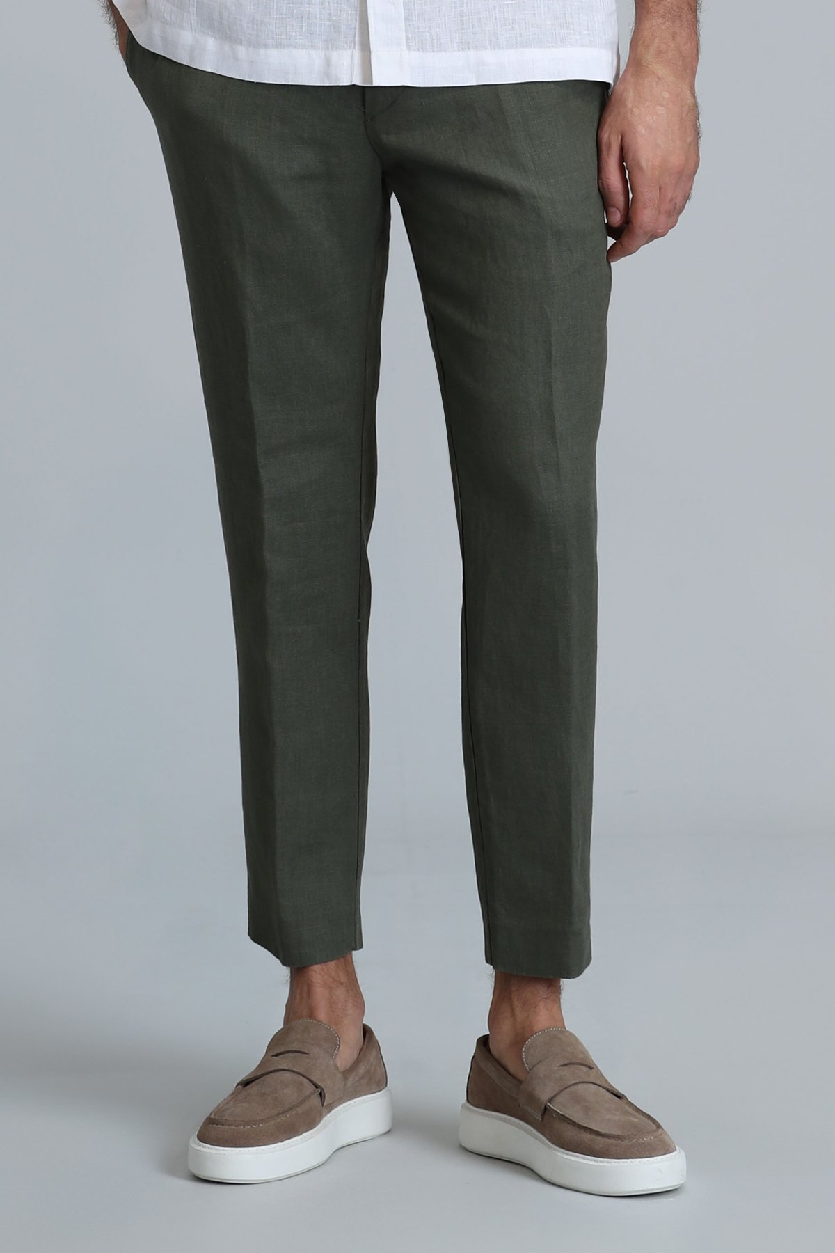 Karl Spor Erkek Chino Pantolon Slim Fit Yeşil - Lufian (1)