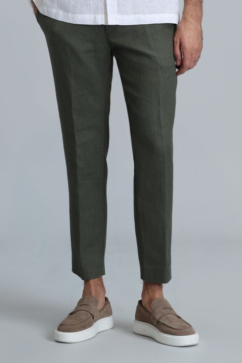 Karl Spor Erkek Chino Pantolon Slim Fit Yeşil - Lufian (1)