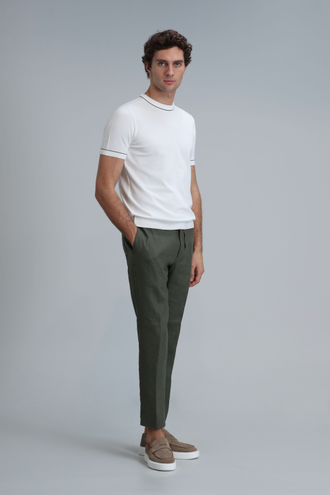 Karl Spor Erkek Chino Pantolon Slim Fit Yeşil - Lufian