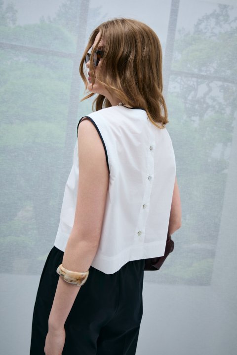 Karmına Kadın Bluz Kırık Beyaz - Lufian