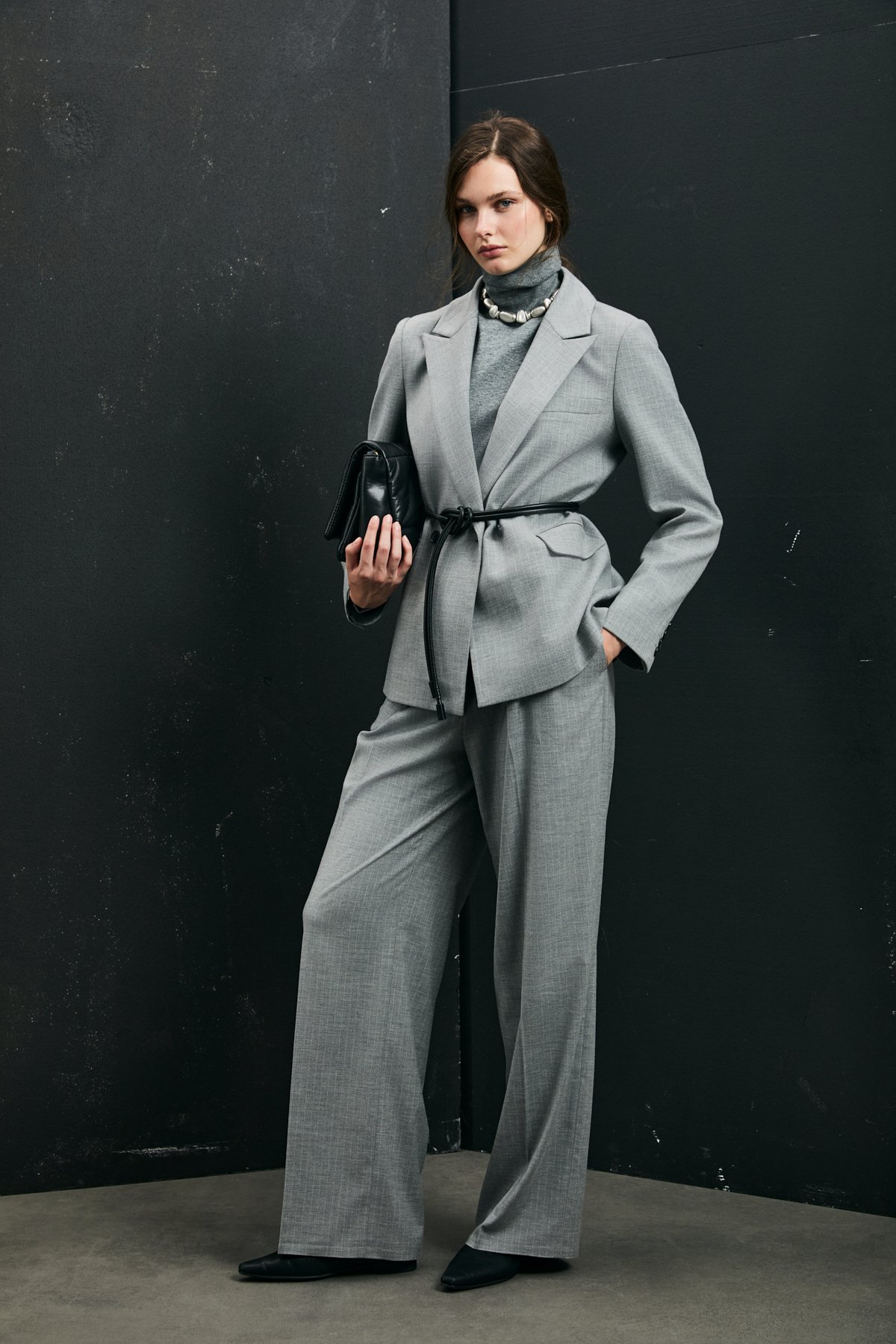 Kate Kadın Pantolon Gri - Lufian (1)