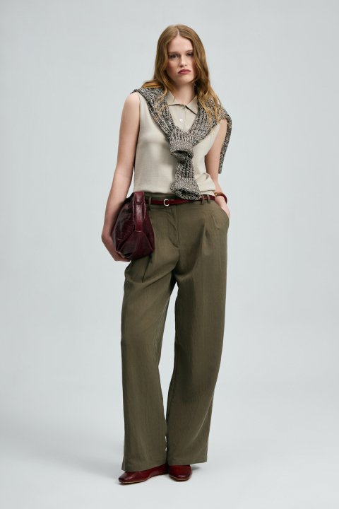 Kate Kadın Pantolon Haki - Lufian