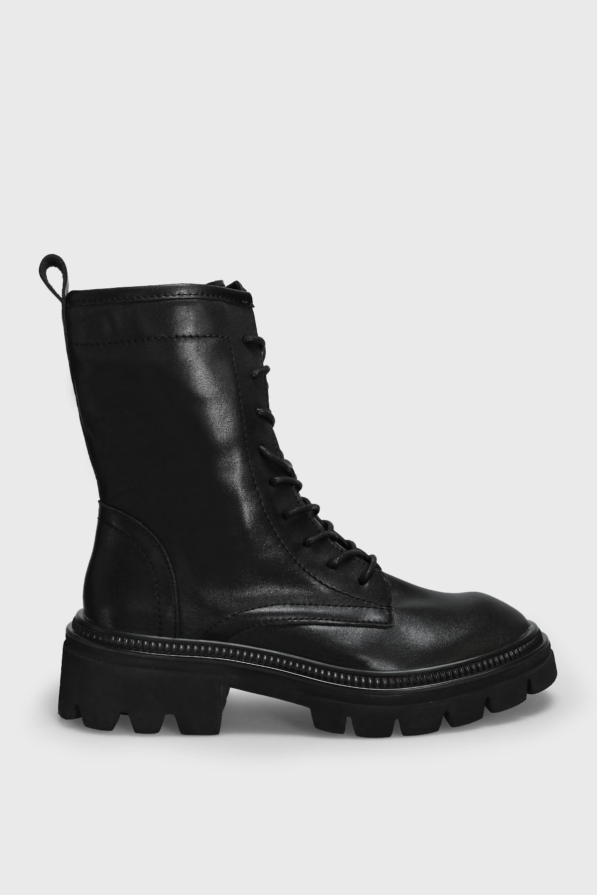 Katıa Women's Leather Boots Black - LUFIAN