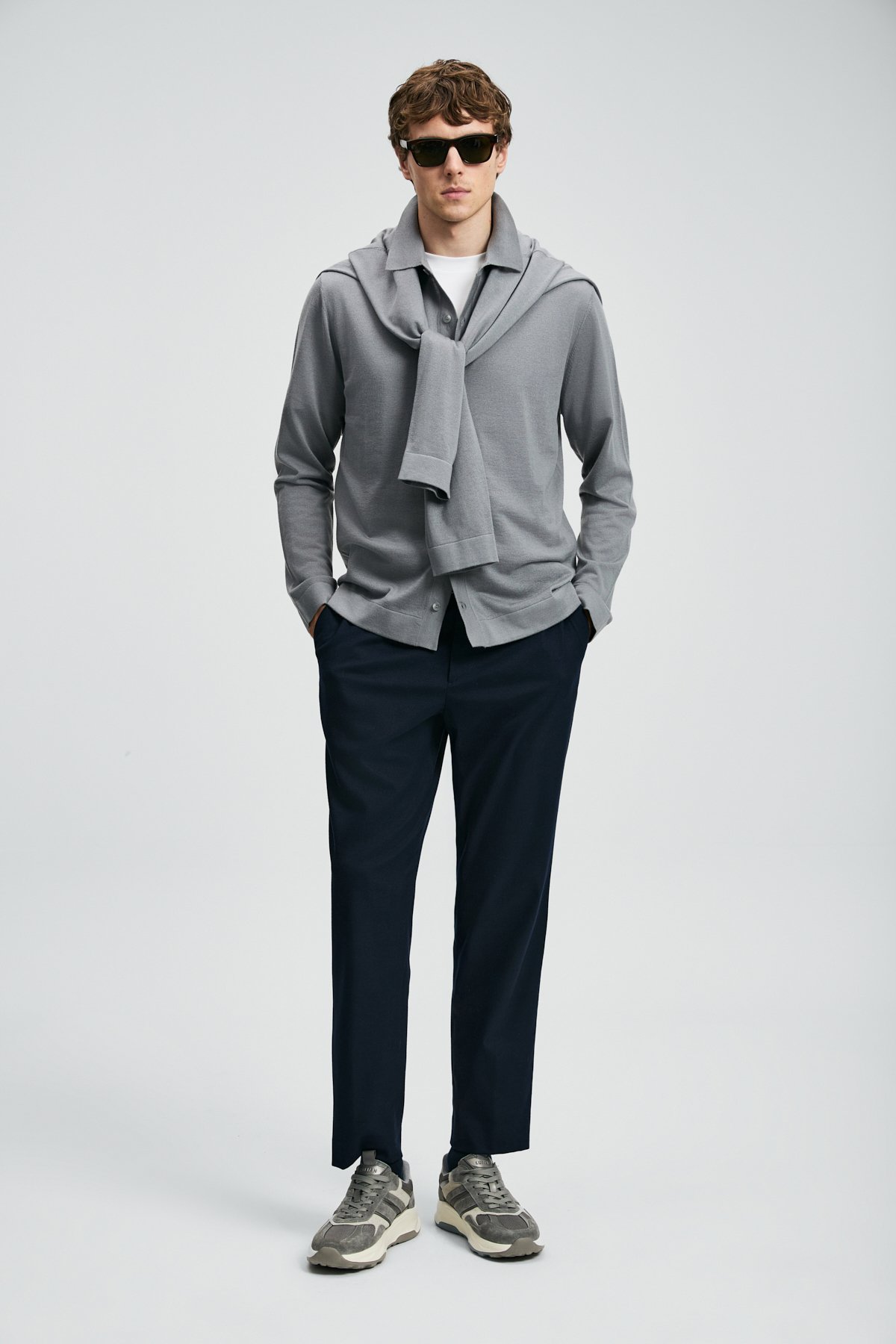 Kenny Erkek Kazak Gri - Lufian (1)