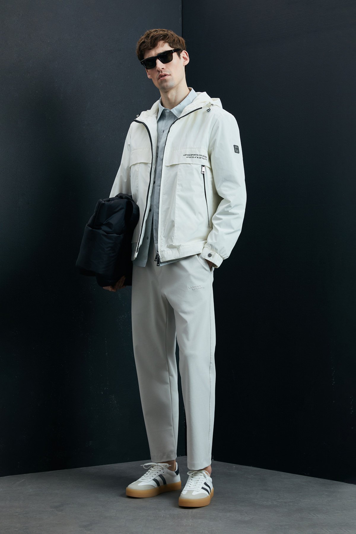 Kıng Erkek Mont Kırık Beyaz - Lufian (1)