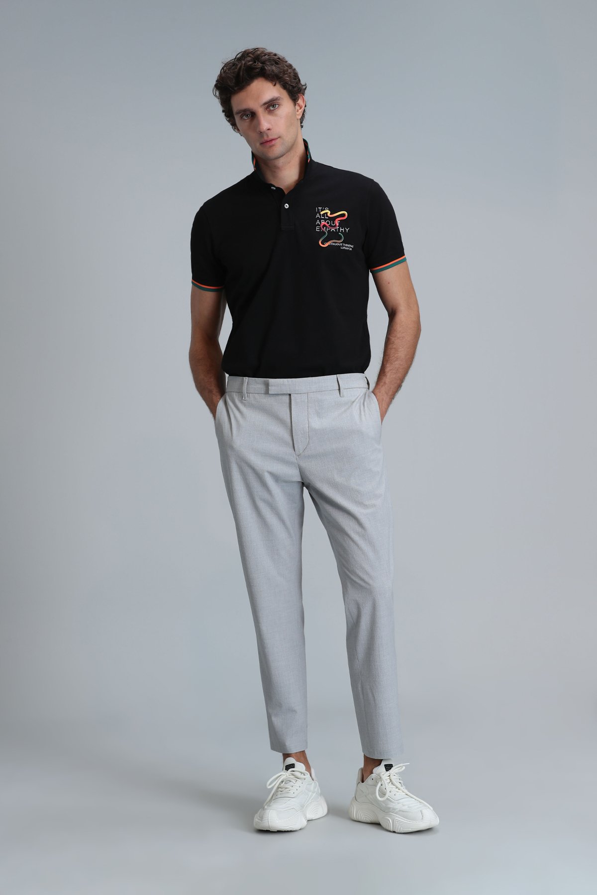 Kıng Smart Erkek Polo Tişört Siyah - Lufian (1)