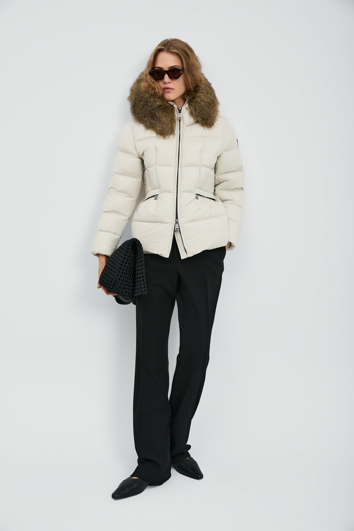 Kaztüyü Woman Coat Ecru - Lufian