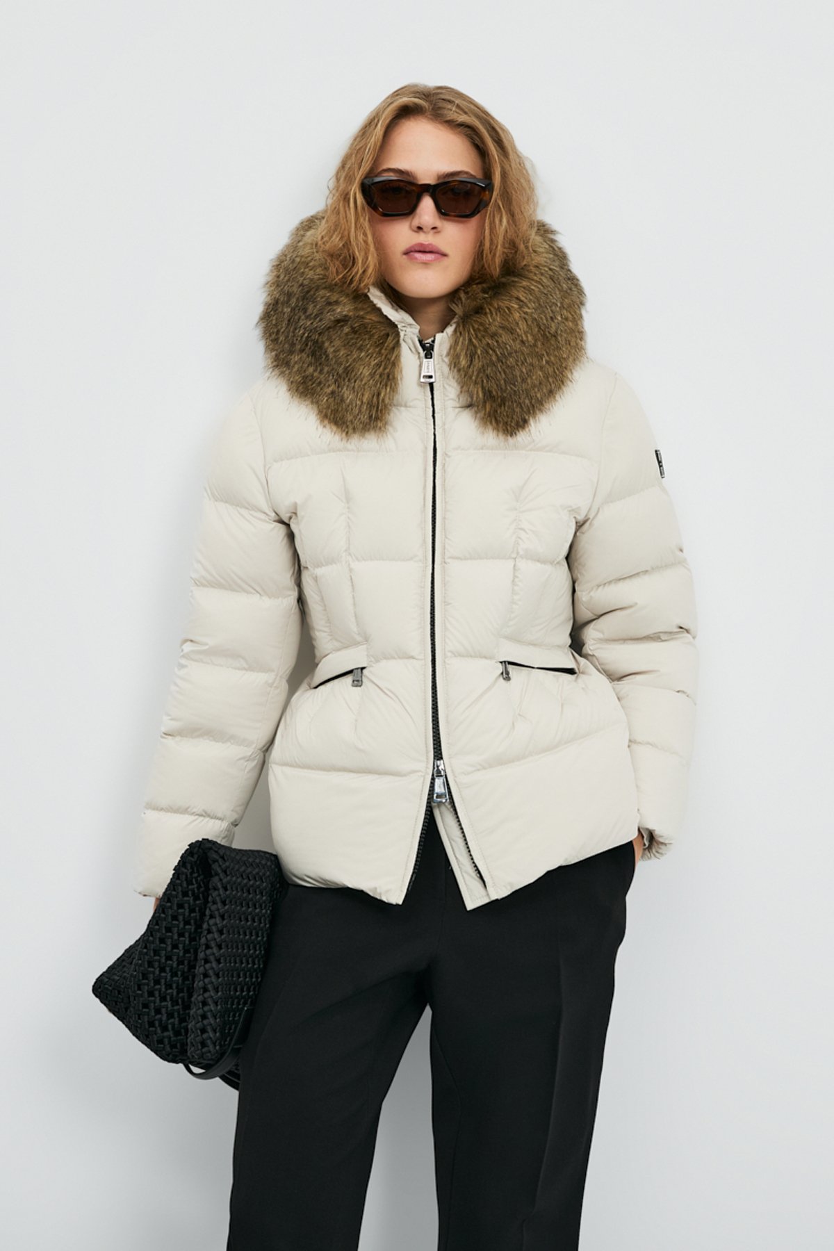 Kaztüyü Woman Coat Ecru - Lufian (1)