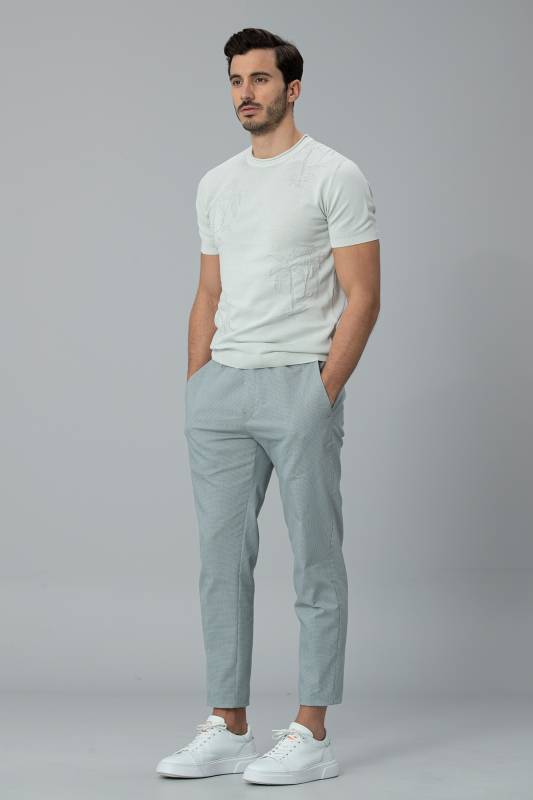 Klosi Spor Erkek Chino Pantolon Tailored Fit Yeşil - 4