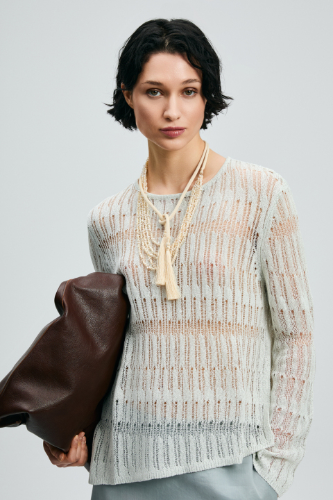 Lace Kadın Kazak Krem - Lufian (1)