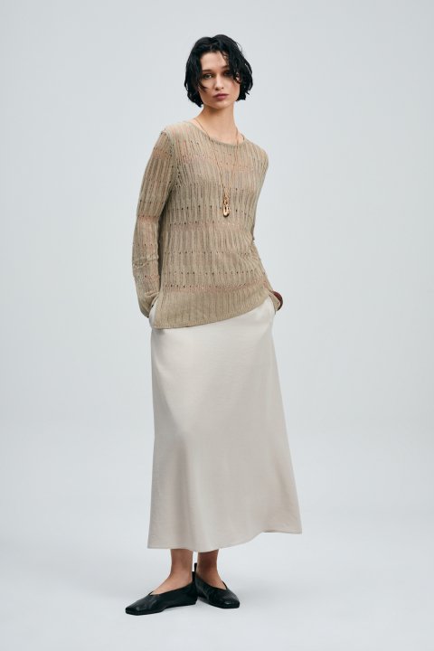 Lace Women's Sweater Mink - Lufian