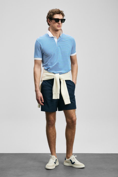 Landon Smart Men's Polo T-Shirt Saxes - Lufian