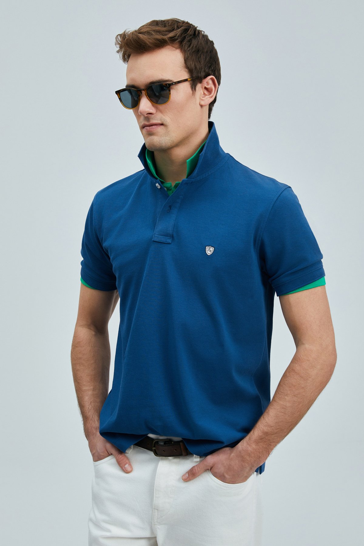 Laon Smart Erkek Polo Tişört Açık Lacivert - Lufian (1)