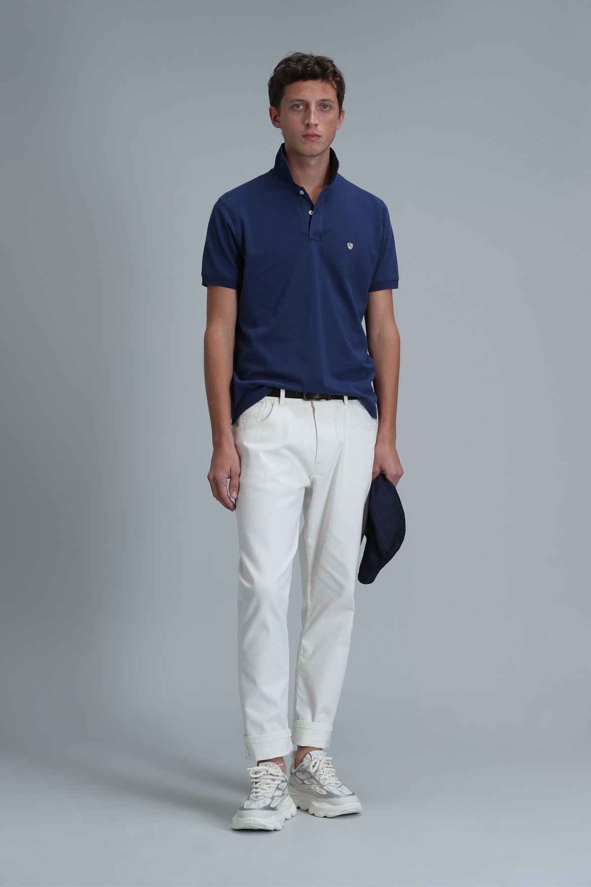 Laon Smart Erkek Polo Tişört Slim Fit Açık Lacivert - Lufian (1)